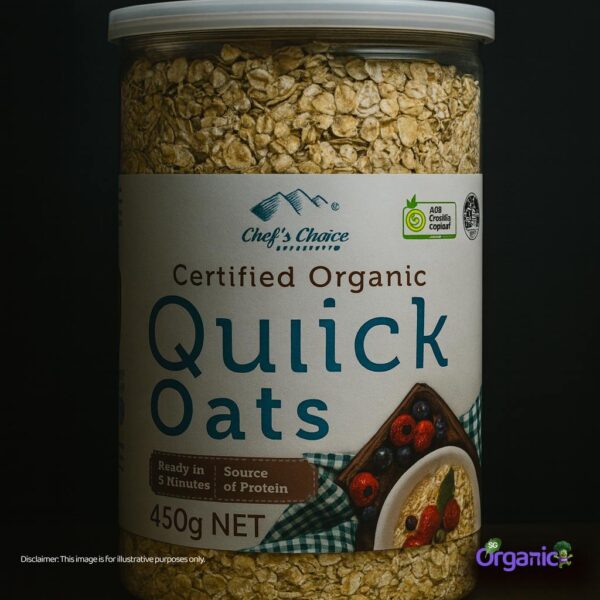 Chef’s Choice Organic Cereal – Quick Oats (450g) Australia
