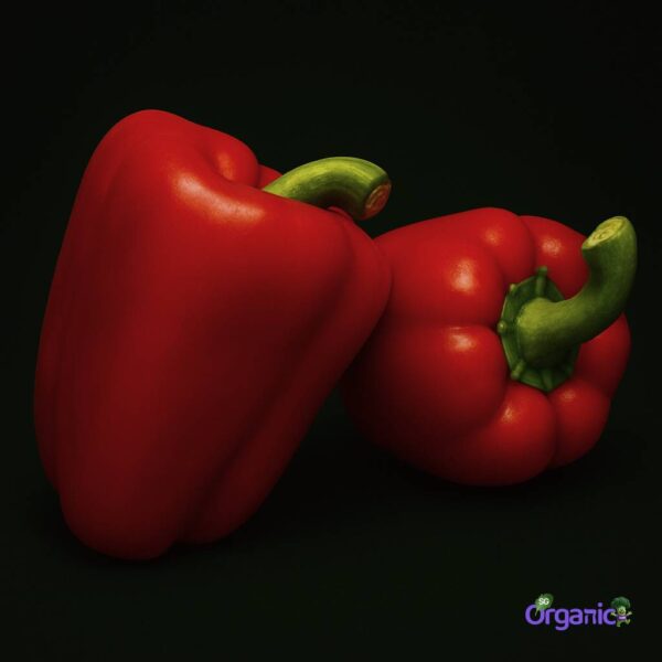 Organic Capsicum – Red (each) Australia